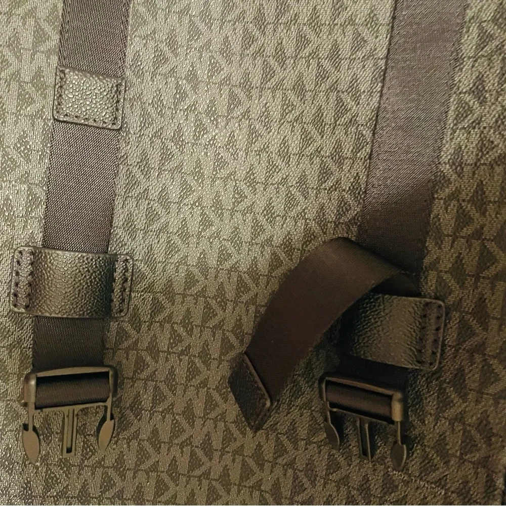 MICHAEL KORS Backpack Cooper Logo Rucksack Black Total Pattern
